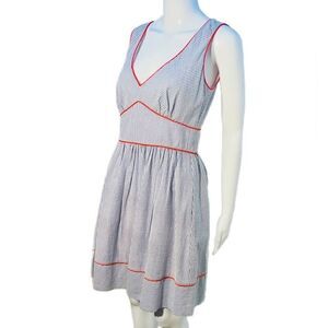 Jessica Simpson Striped Midi Dress - Blue and Red